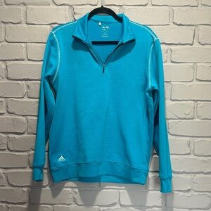 NWOT Adidas Teal Quarter-Zip Sweatshirt size M